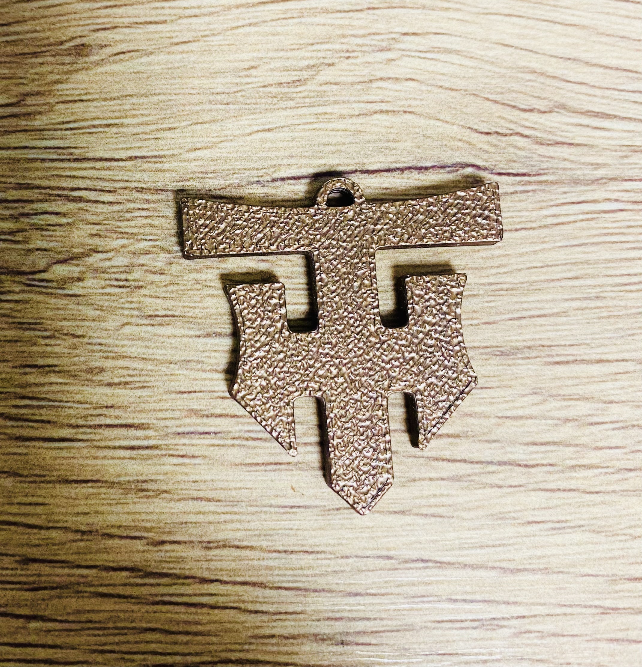 Custom TH logo key chain / brown