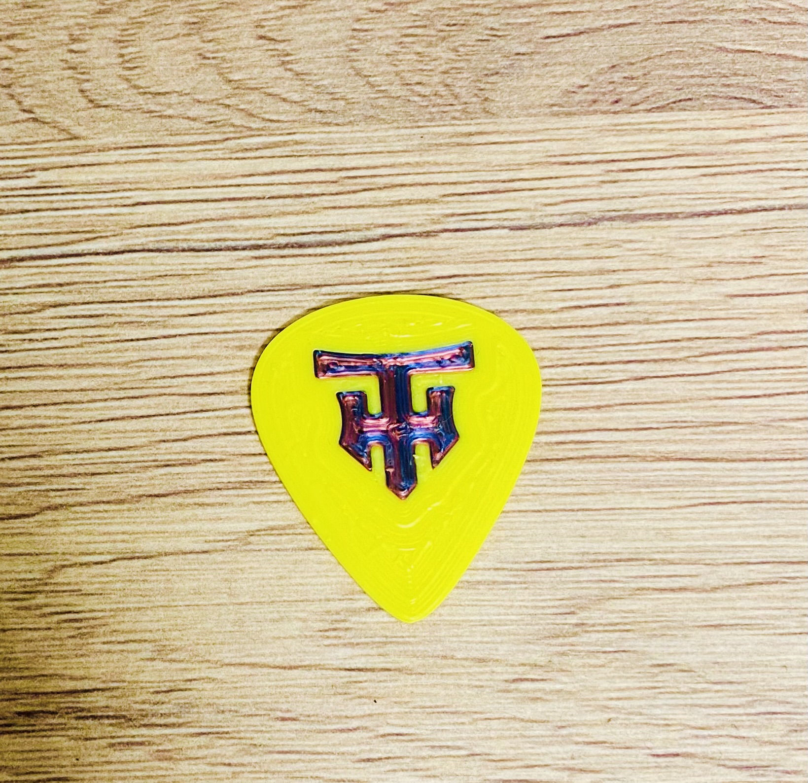 Custom Plectrum with TH logo